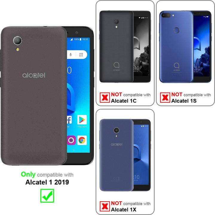 Produktbild Cadorabo Book Invisible Magnet Cover (Alcatel 1)