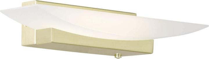 Fischer & Honsel Honsel wall light Bowl TW - brass coloured matt/acrylic glass white satined (30417)
