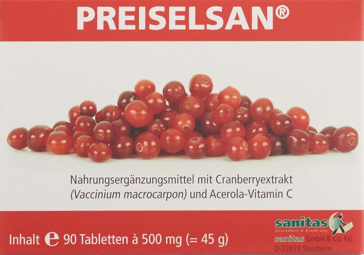 Produktbild Preiselsan mit Cranberry-Extrakt Tablette (90 Stück, Tabletten, 80 g)