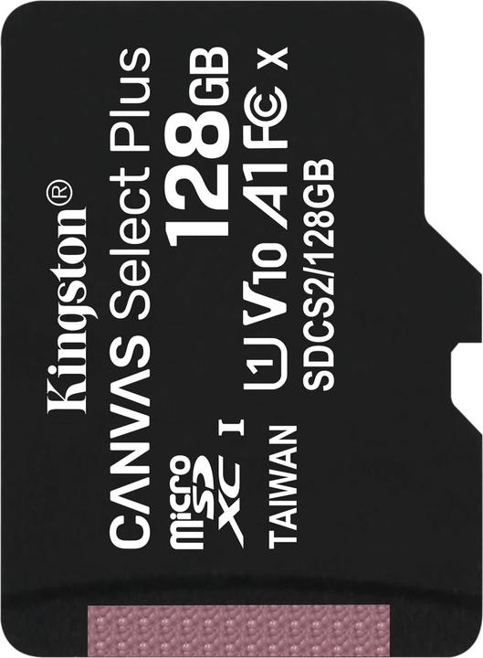 Produktbild Kingston Canvas Select Plus microSDXC Card 128GB (128 GB, microSDXC, U1, UHS-I)