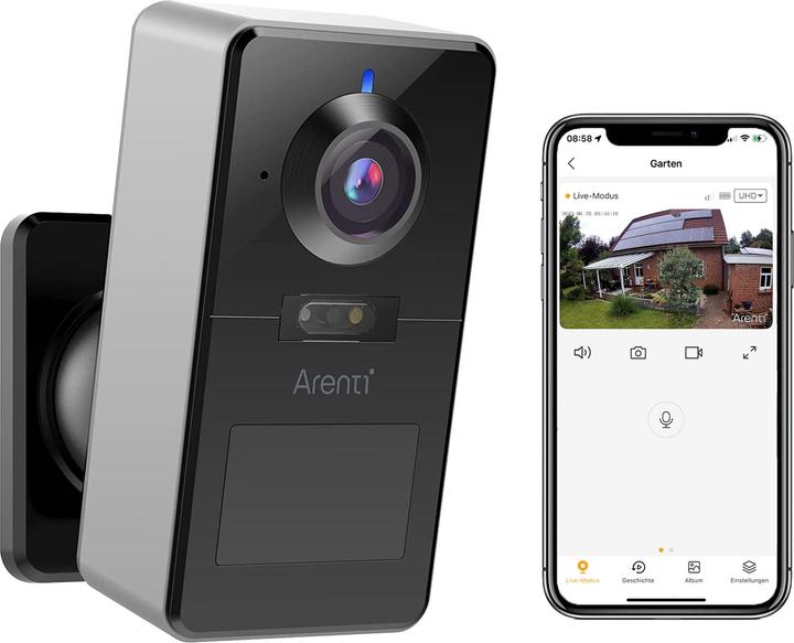 Image du produit Arenti Caméra IP d'extérieur Power1 2K 5G (2560 x 1440 Pixels)