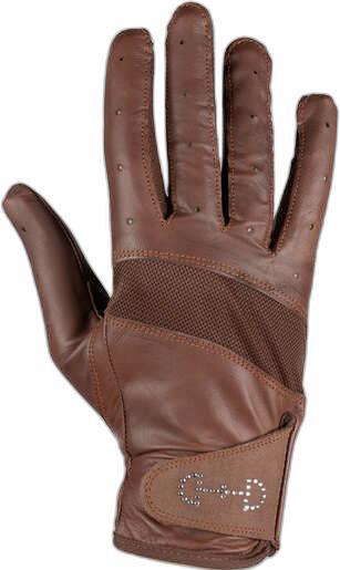 Horze Reithandschuhe aus Leder und Mesh, Damen