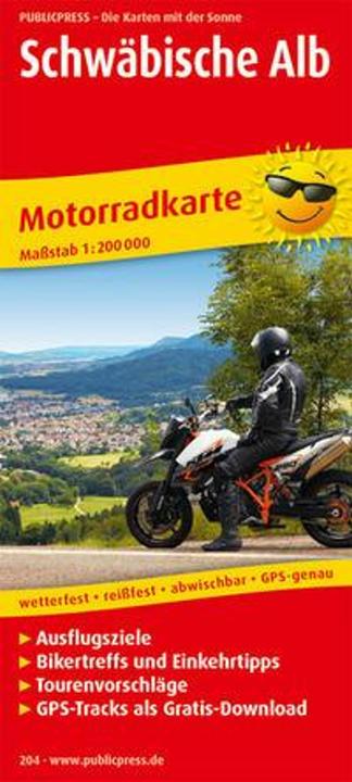 Produktbild Motorradkarte Schwäbische Alb 1 : 200 000 200000