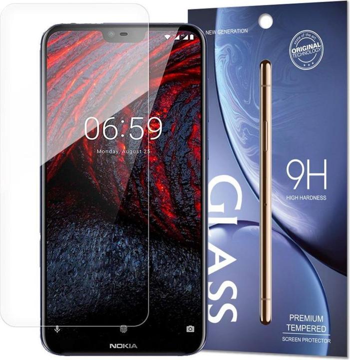 Hurtel Tempered Glass 9H Screen Protector for Nokia 6.1 Plus / Nokia X6 2018 (packaging – envelope) (1 Stück, Nokia X6 2018, Nokia 6.1 Plus)