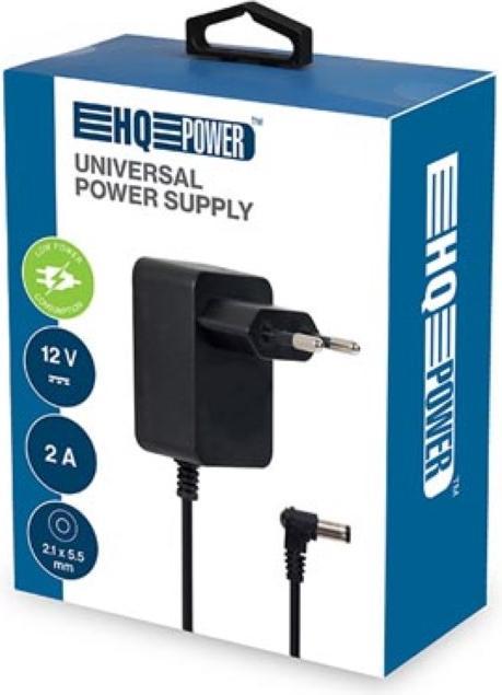 Immagine prodotto Velleman ALIMENTATORE UNIVERSALE - 12 VDC - 2 A - 24 W - SPINA (2,1 x 5,5 mm)