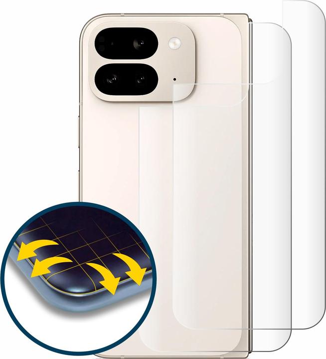Produktbild BROTECT Fullscreen Schutzfolie Displayschutz Folie Klar Transparent (2 Stück, Google Pixel 9 Pro Fold)