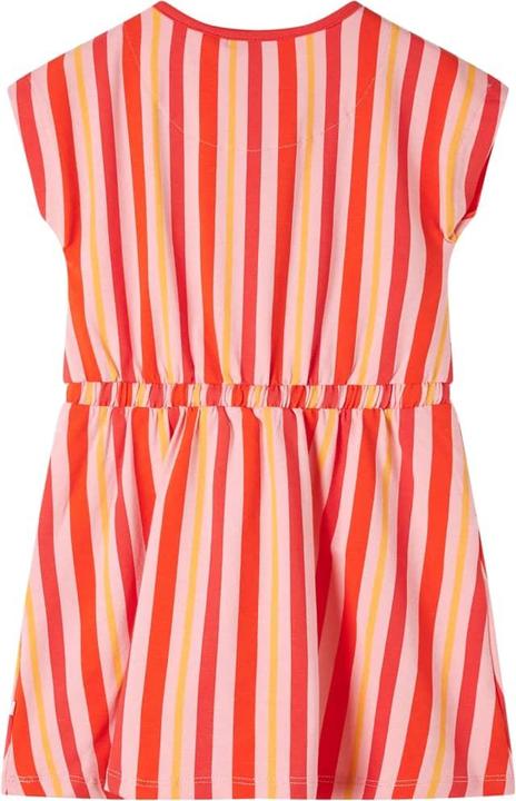 VidaXL Kinderkleid mit Kordelzug Rosa und Rot 92,Material: 95 (92)
