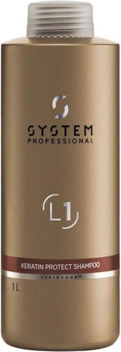 Actual product image System Professional L1 Luxe Oil Keratin Protect Shampoo 1000ml (1000 ml, Liquid shampoo)