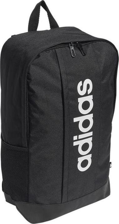 Actual product image adidas LINEAR BACKPACK, unisex backpack, black/black/white, 18.56 L - JD9556 (18.56 l)