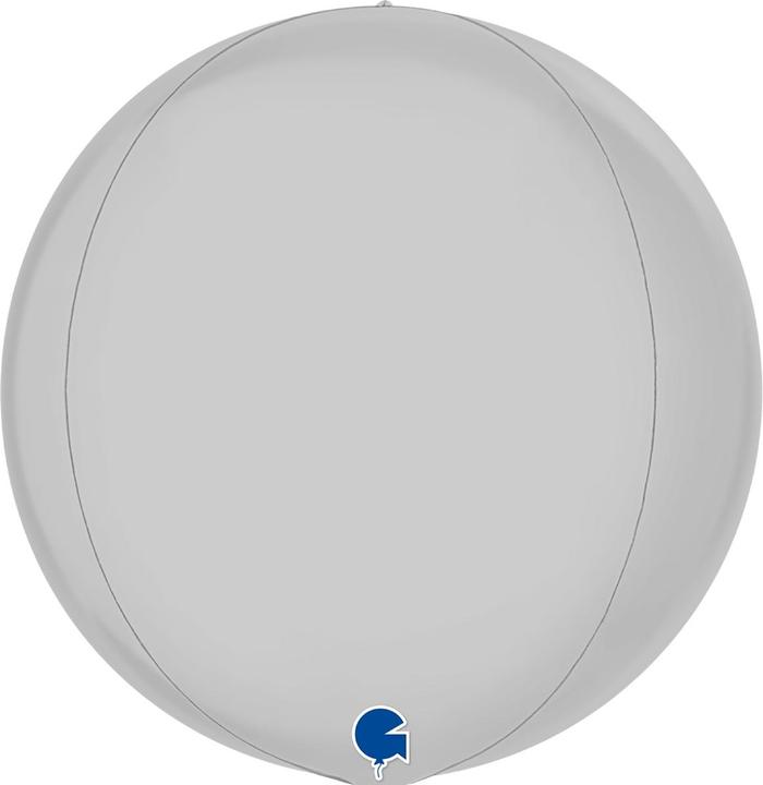 Produktbild Grabo Balloons Alu-Ballon Globe 4D - Satinweiss (38cm) (1 x)