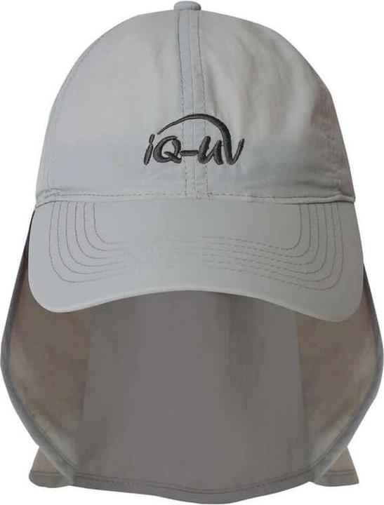 Produktbild IQ-UV UV Schutz Logo Kappe mit Nackenschutz recycelt grau (1 Stk) (55, 56, 57, 58, 59, 60, 61)