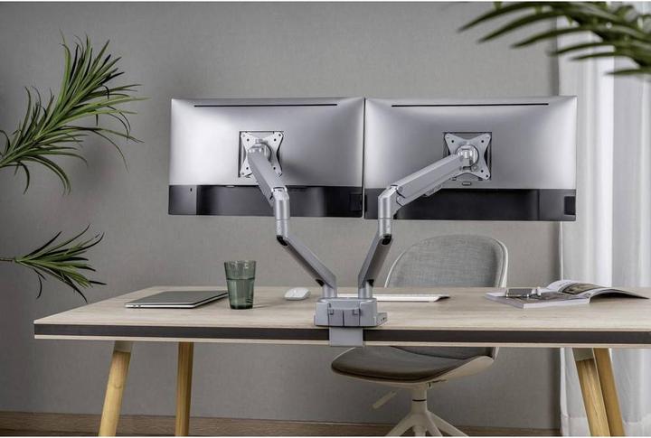 Produktbild SpeaKa Professional SP-MM-800 2fach Monitor-Tischhalterung 43,2cm (17/ ) - 81,3cm (32/ ) Integriert (Tisch, 32.01")