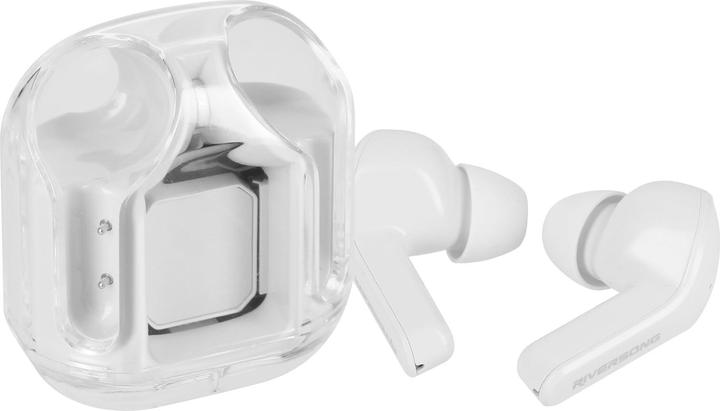 Produktbild Riversong Bluetooth-Kopfhörer AirFly M2 TWS weiss EA233 (ANC, 5 h, Kabellos)