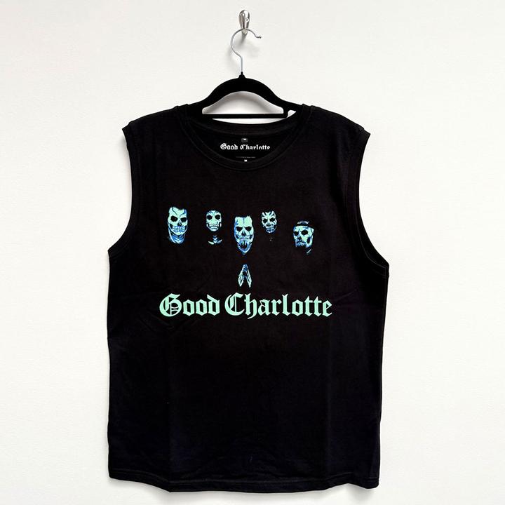 Actual product image Good Charlotte Generation Rx Skull Faces (Black) Tank (XL)