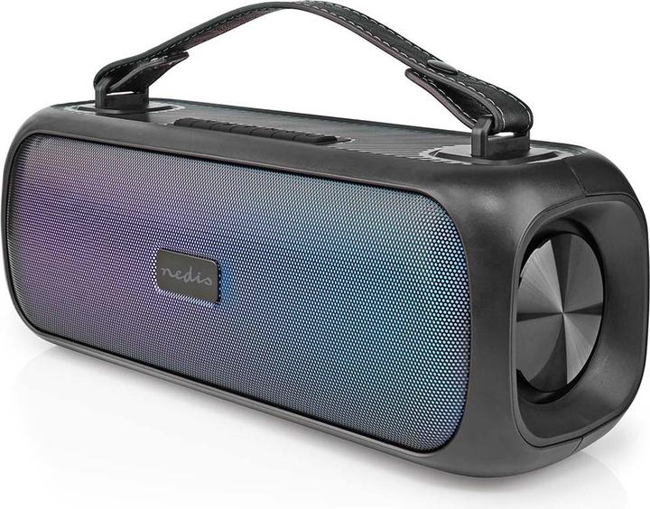 Immagine prodotto Nedis Bluetooth® Party Boombox 4,5 ore 2,0 30 W Riproduzione multimediale: AUX/USB Collegabile IPX5 (4.50 h, Corrente elettrica)
