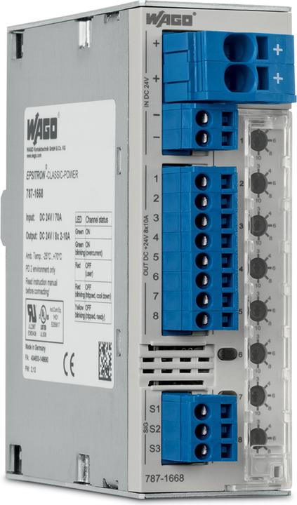 Image du produit Wago Disjoncteur électroniqueEPSITRON 8 canaux 787-1668/106-054