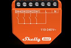 Actual product image Shelly i4 Gen3 (Switch actuator)