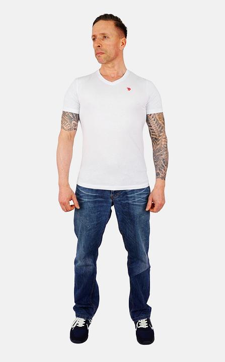 Actual product image U.S. Polo Shirt 2 Pack T-Shirts V-Neck Shortsleeve (L)