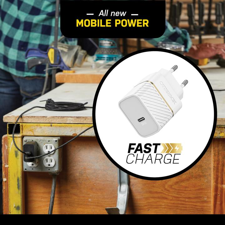 Image du produit OtterBox EU GaN Chargeur mural à chargement rapide (30 W)