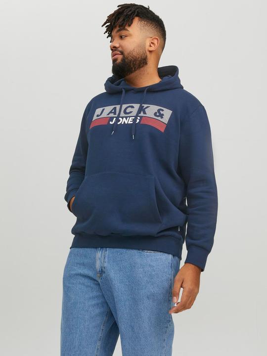 Immagine prodotto Jack & Jones Felpa con cappuccio Basic Logo Plus Size (4XL)