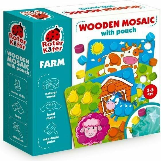 Gioco educativo Mosaico di legno - Zoo