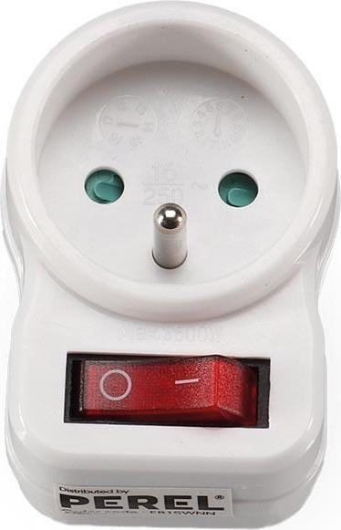 Productafbeelding Velleman Tussenstopcontact - Aan/Uit Schakelaar - 1 Stopcontact (1 x, CEE 7/5)