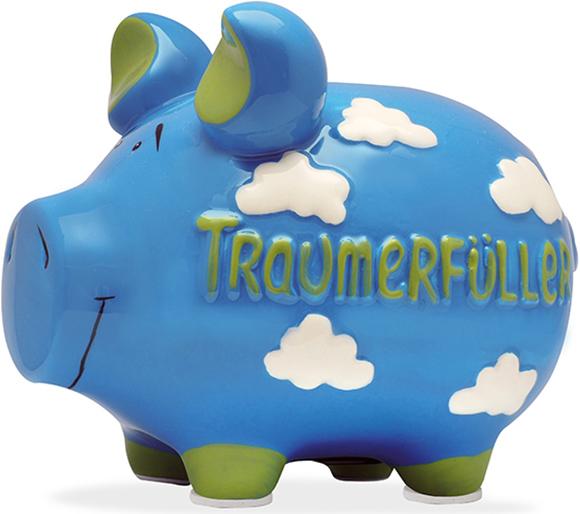 G. Wurm Cash box piggy bank ceramic light blue (17 x 15 x 15 cm)