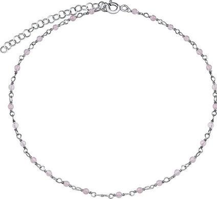 Silvego Silver bracelet with genuine Arika rose gold 2mm INS1007BRQ (925 Sterling Silber)