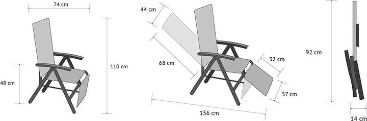 Produktbild Vanage Alu Gartenstuhl