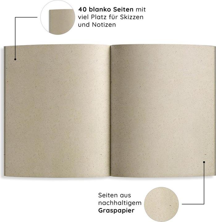 Immagine prodotto Matabooks - Quaderno A5 in carta d'erba - Maya Colore: Melone (A5)