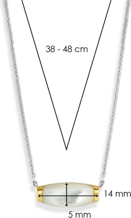 Produktbild Ti Sento Milano Collier mit Perlmutt bicolor 3942MW/42 (925 Sterling Silber, 48 cm)