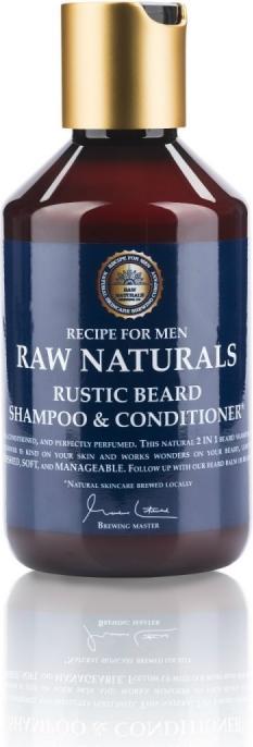 Actual product image Raw Naturals Beard Shampoo & Conditioner Rustic (250 ml)