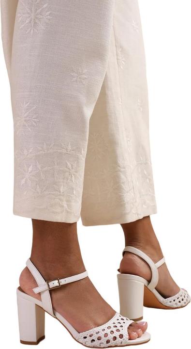 Actual product image Where's That From Womens/Ladies Cuba Plaited PU Wide Medium Block Heel Sandals (37)