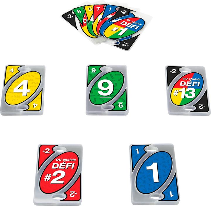Energie-Label Mattel Games UNO Défis (Französisch)