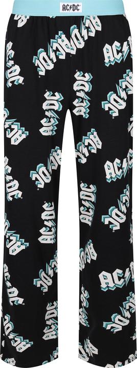 Recovered AC/DC Stepped Black Loungehose M (M)