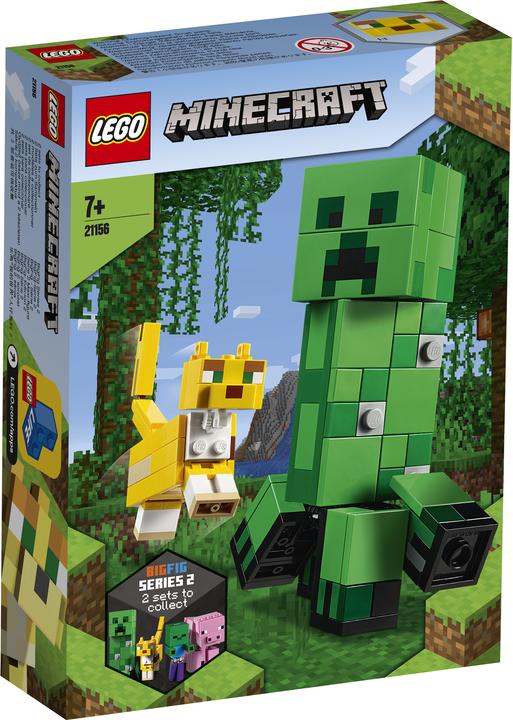 Actual product image LEGO BigFig Creeper and Ocelot (21156, LEGO Minecraft)