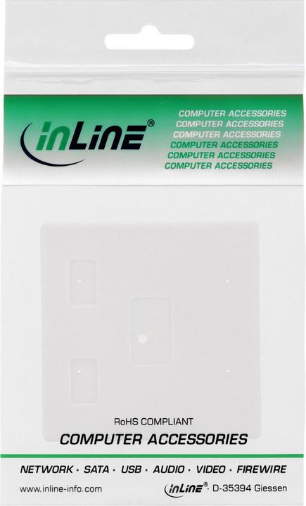 Produktbild InLine Anschlussdose Aufputz für 2x Keystone RJ45 Buchse