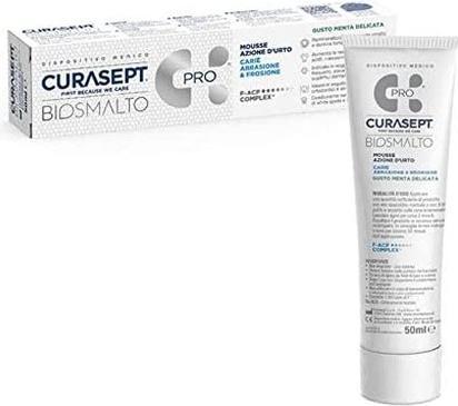 Produktbild Curasept Biosmalto Caries Erosion And Abrasion Mousse Mint Homecare Version (50 ml)