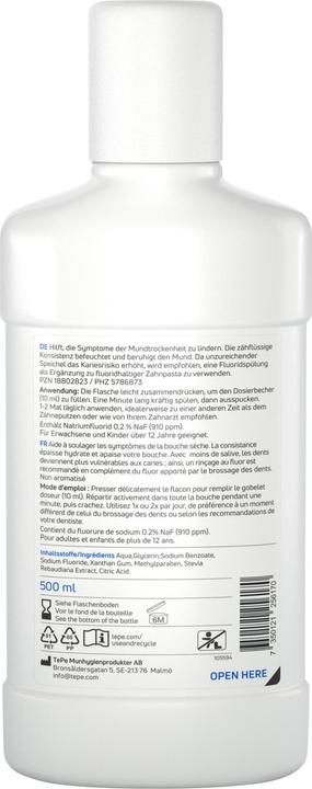 TePe Feuchtigkeitsspendende Mundspühlung, ohne zusätzliche Geschmacksstoffe (500 ml, Mundspülung)