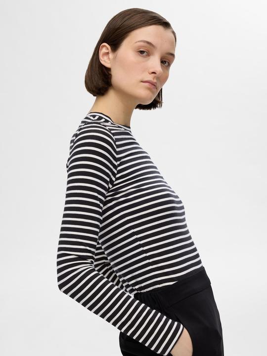 Produktbild Selected Femme Gestreiftes Oberteil mit langen Ärmeln (XL)