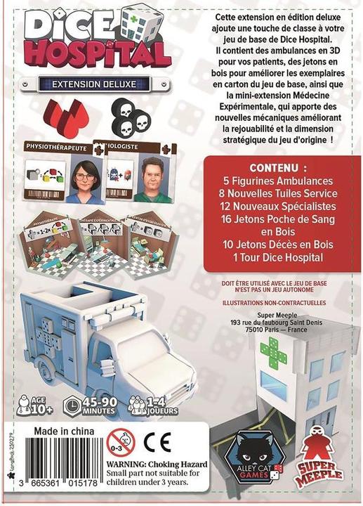 Immagine prodotto Super Meeple Dice Hospital Extension deluxe f (Francese)