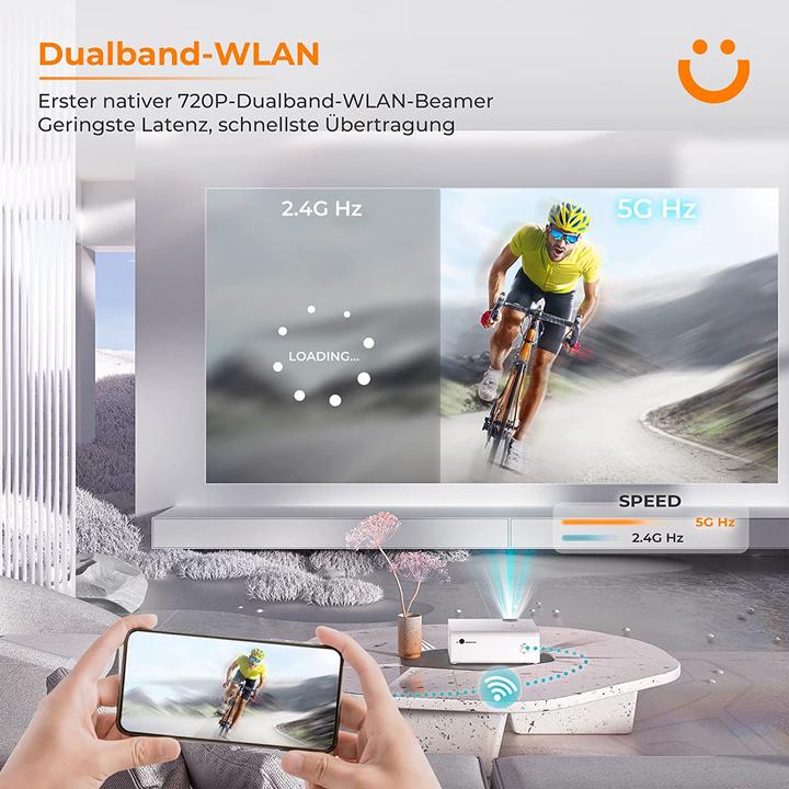 Image du produit Yaber Mini projecteur V5 (Full HD, 7000 lm)