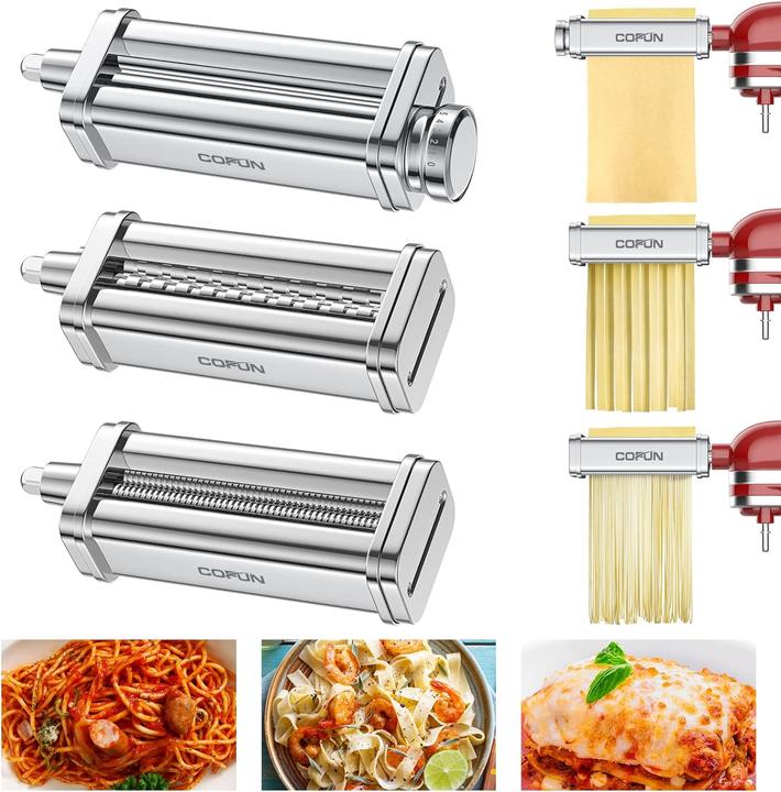 Image du produit Cofun Embout à pâtes en acier inoxydable pour robot de cuisine Kitchenaid