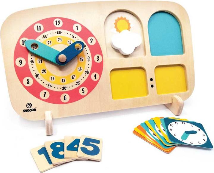 Immagine prodotto Svoora Orologio didattico Montessori in legno