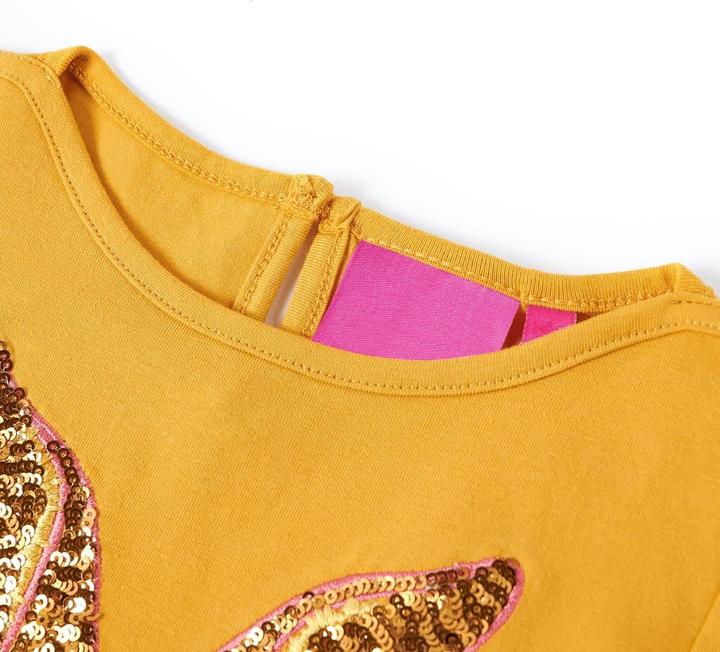 Immagine prodotto VidaXL Camicia da bambino a maniche lunghe ocra 92,Materiale: 95 % cotone. 5 (92)