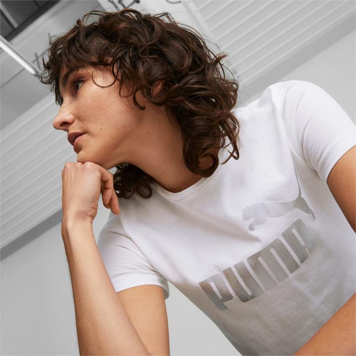 Actual product image Puma ESS+ Metallic Logo Tee (XS)