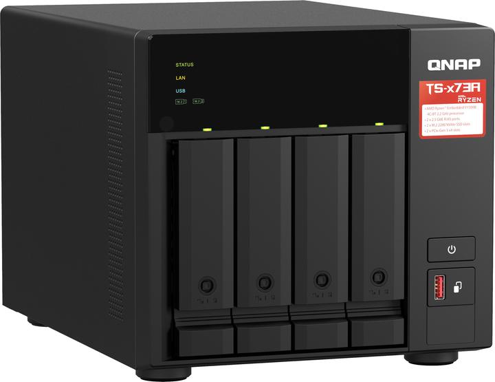 Produktbild QNAP TS-473A + QSW-1105-5T Bundle Pack (0 TB)