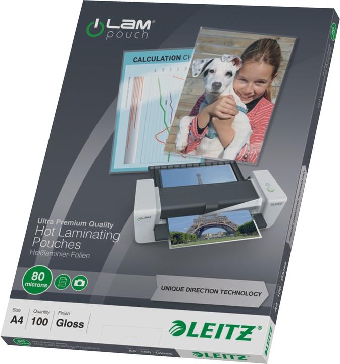 Produktbild Leitz Laminierfolie (A4, 100 Stück, 80 µm)