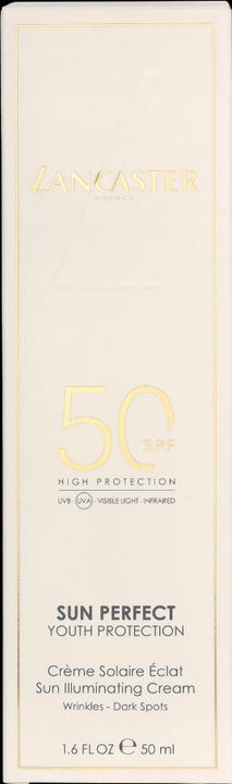 Actual product image Lancaster Sun Perfect Illuminating Cream (Suntan cream, SPF 50, 50 ml, 102 g)