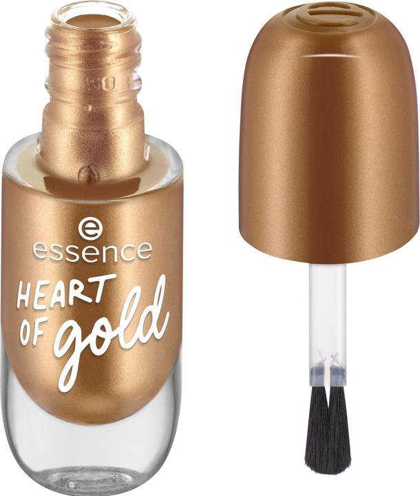 Actual product image essence Nail varnish 62 HEART OF gold (62 HEART OF gold, Gel-Effect Nail Polish)